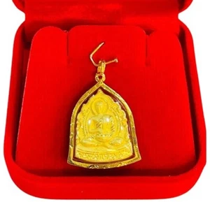 Phra Sivali Langkawong Amulet 18k 750 Gold by Chao Khun Thongchai Thai holy Auth - Picture 1 of 9