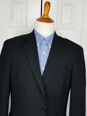 Abrigo deportivo negro Croft & Barrow para hombre Blazer Traje Chaqueta Talla 42L Foto 1 de 4