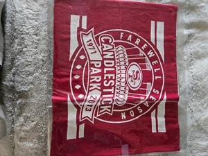 San Francisco 49ers 1971-2013 Rally Towel - Candlestick Park Farewell Season NFL - Picture 1 of 6