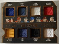 2023 Leaf In The Game Used The Sixteen Messier Hull Howe Lemieux Jagr # 6/7