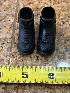 1/6 scale G.I. Joe action man black high top sneakers shoes boots - Picture 1 of 5