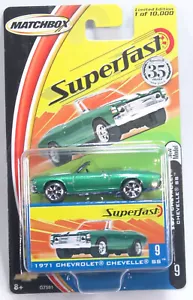 Matchbox 2004 #9 -J- New Superfast - Limited - 1971 Chevrolet Chevelle SS - Imagen 1 de 1