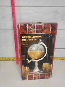 Vintage Godinger Silberkunst. Co. Globe Spirituosenspender - silberne Oberfläche - 55 Unzen - Bild 1 von 8