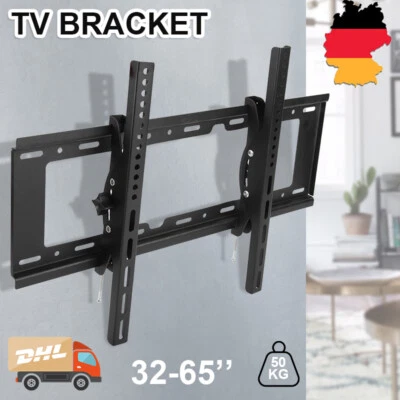 LONENESSL TV Wandhalterung Wandhalter LCD LED Fernseher 32-65 Zoll Flach neigbar bis 50kg