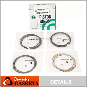 Made in USA Piston Rings Fit 88-95 Honda Civic CRX Acura D16Z6 D16A1 D16A6 D15B7 - Picture 1 of 12
