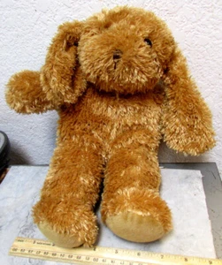 plush Fluffy brown dog, 14 inch tall, super cute toy for boys & girls - Picture 1 of 4
