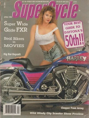 SUPER CYCLE MAGAZINE APRIL 1991 DAYTONA BIKE WEEK ANNIVERSARY - Image 1 of 2