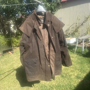 RM Williams Draughtbreaker Oilskin Coat Jacket Size M T515 453 - Picture 1 of 24
