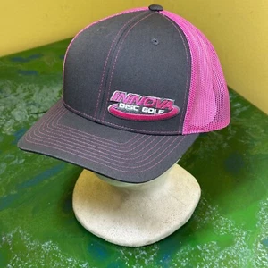 NEW Innova Air Force Disc Golf Pink Gray Mesh Snapback Trucker Baseball Cap Hat - Picture 1 of 10