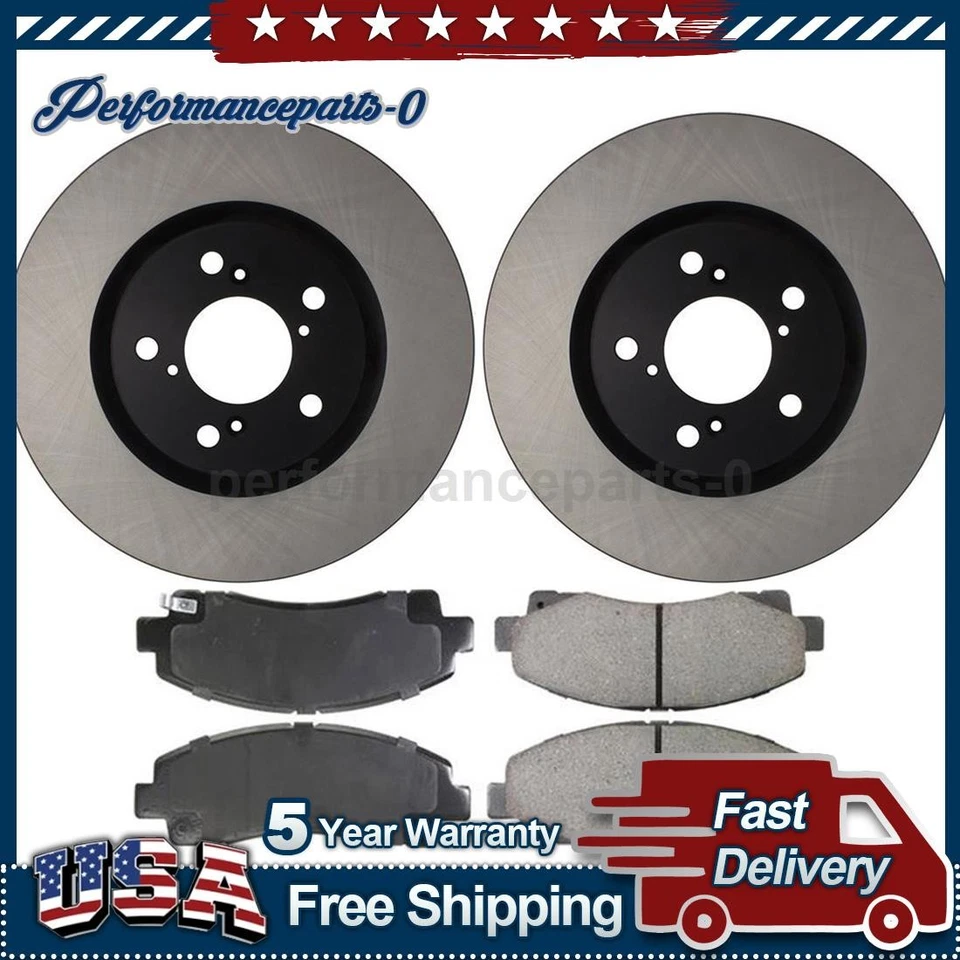 Juego de pastillas de freno de disco delanteras Centric Parts rotor de freno de disco para Acura TL 2009-2014 Foto 1 de 4