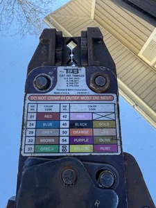 Herramienta de compresión de venganza prensadora T&B Thomas & Betts TBM 50S *Envío el mismo día* - Imagen 1 de 8