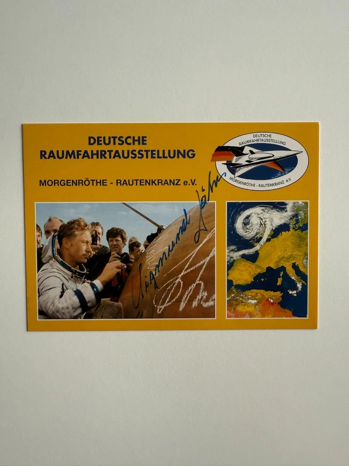 Sigmund Jähn - signierte/signed Autogrammkarte - AK - Weltraum Astronaut - Bild 1 von 1