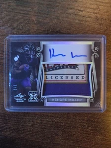 2023 Leaf Trinity - Rookie Patch Auto Kendre Miller 1/1 - TCU Saints Silver RPA - Picture 1 of 2