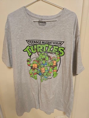 Teenage Mutant Ninja Turtles TMNT Mens Grey Print Short Sleeve T Shirt Size 4XL - image 1 of 2