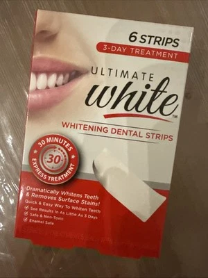Ultimate White, Whitening Dental Strips ( 6 Strips ) - Image 1 of 2