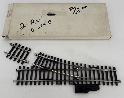 Atlas #6024 O Gauge 1:48 Scale 2 Rail Right Hand Manual Switch L /N In The Box - Image 1 of 4