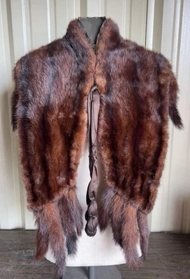 Vintage Mink Stole With Tails - Image 1 of 4