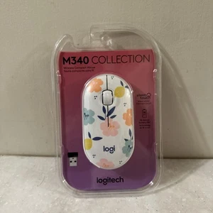 Logitech M340 Wireless Mouse – Design Collection Floral Bouquet – New Free Ship - Picture 1 of 4