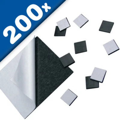 200 Magnetplättchen Magnetpunkte selbstklebend 15mm x 15mm x 1,2mm - Magnet-Plät - Bild 1 von 3