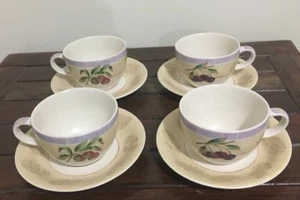 4 Marks & Spencer Wild Fruits Textured Cups & Saucers - Picture 1 of 6