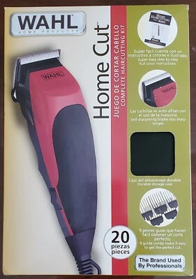 Cortadores de cabelo WAHL 20 peças corte caseiro kit completo de corte de cabelo perfeito para desbotamento - Imagem 1 de 4