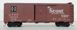 HO Scale Athearn Blue Box Kit 40' Steel Box Car Sants Fe The Scout West #145386 - Bild 1 von 8