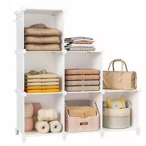 "6-Cube Closet Organizer - DIY Storage for Bedroom, Office, Kids' Room & More" - Picture 1 of 44
