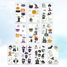  10 Sheets Luminous Pumpkin Tattoo Stickers for Party Funny Pastes Women Kids