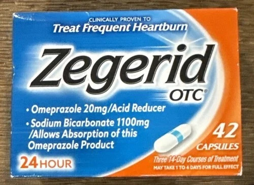 Reductor de ácido Zegerid OTC alivio de acidez 24 horas 42 ct caducidad 12/2027 Foto 1 de 1