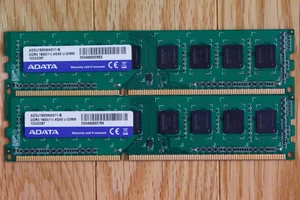 ADATA 1600 (11) 8GB (4GB x 2) PC3-12800 U-DIMM Memory (AD3U1600W4G11-B)