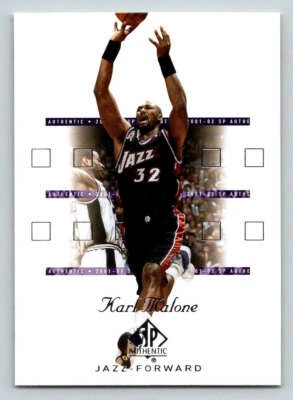 2001-02 SP Authentic #85 Karl Malone (ref 199897) - Image 1 of 2