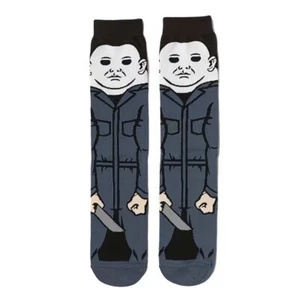 Halloween Michael Myers (6-12, Crew Socks) horror movie film, unisex, 1PR, NEW - Picture 1 of 3