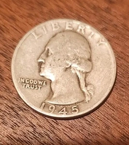 1945 Washington Quarter - Picture 1 of 2