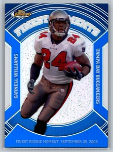 Carnell Cadillac Williams 2007 Topps Finest Moments Blue Refractor /299 VFM-CW - Picture 1 of 2