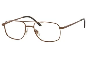 ESQUIRE EQ8819 HERREN REIN TITAN BRILLE 57-17-150 BRAUN MIT SOFTCASE - Bild 1 von 1