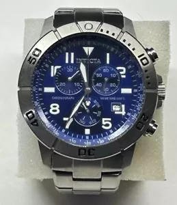 Reloj multifunción Invicta Titanium 5994 deportivo cronógrafo 44 mm plateado/azul - Imagen 1 de 12