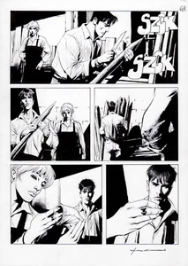 CORRADO ROI - Tavola originale Dylan Dog n.429 "La bestia della brughiera" p.72 - Imagen 1 de 1