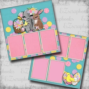 Easter Cuties - 2 Premade Scrapbook Pages - EZ Layout 5348 - Picture 1 of 2