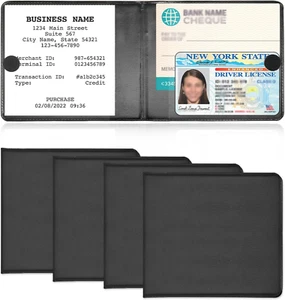 4 Pcs Car Registration and Insurance Holder for License Document - Picture 1 of 6