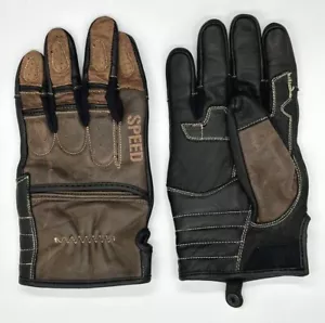 Speed & Strength Rust & Redemption Brown Leather Gloves Men's Sizes S, M, XL, 2X - Picture 1 of 2