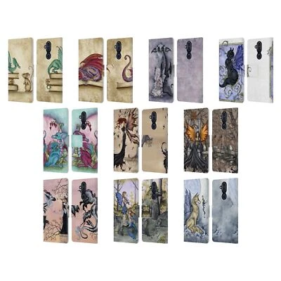 OFFICIAL AMY BROWN FOLKLORE LEATHER BOOK WALLET CASE COVER FOR NOKIA PHONES - Image 1 of 4