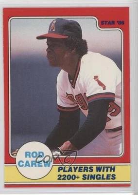 1986 Star Rod Carew Rod Carew #18 HOF - Image 1 of 2