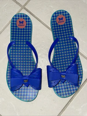 Zaxy Bows and Butterflies Accented Flip Flop Sandals 9 - Image 1 of 2