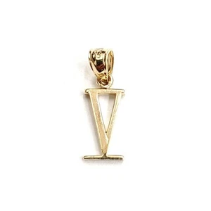 New 14KT Yellow Gold Solid Roman number 5 Pendant charm gift Fine Jewelry 0.9g - Picture 1 of 12