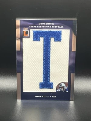 2008 Topps Letterman Tony Dorsett Letter T Patch 8/9 Dallas Cowboys HOF - Image 1 of 3