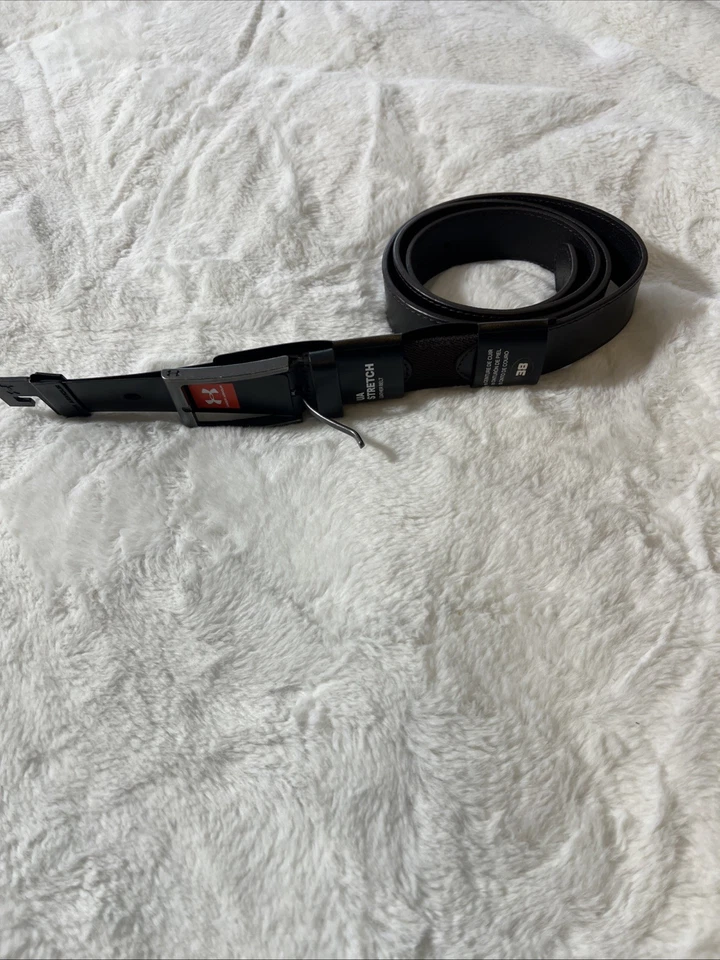 Cinturón Under Armour de cuero elástico marrón talla 38 nuevo con etiquetas Foto 1 de 4