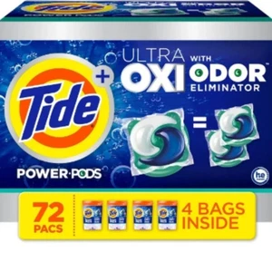 Tide Power PODS + Pacs detersivo per bucato Ultra OXI, 72 ct SPEDIZIONE GRATUITA - Foto 1 di 6