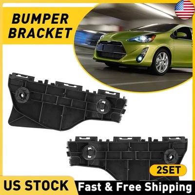 Juego de 2 pares de retenedores de soporte de parachoques negro para Toyota Prius C 2013 2014 2012-2017 Foto 1 de 4