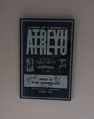 Póster con firmas de ATREYU Hope Of A Spark Tour 2023 Foto 1 de 2