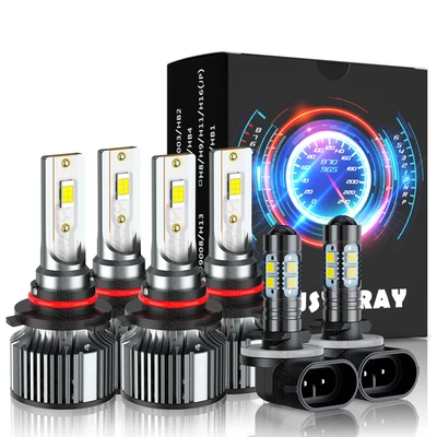 For Freightliner Coronado 2003-2018 - Front LED Headlight + Fog Light Bulbs Kit - Image 1 of 4